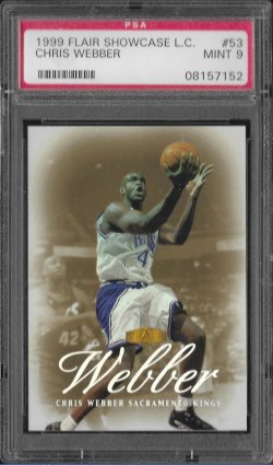 1999-00  Flair Showcase Legacy Collection Chris Webber #ed 5/20