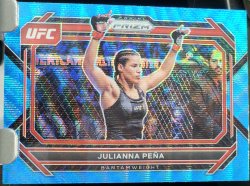 2023 Panini Prizm UFC Julianna Pena Prizms Blue Wave