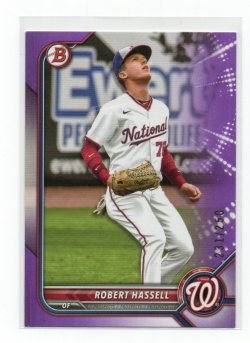 2022 Topps Bowman Draft Purple Robert Hassell