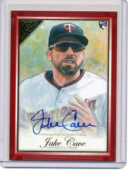    Jake Cave 2019 Topps Gallery Autographs Red 1/1