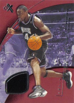 2001-02 Fleer E-X Essential Credentials Now Memorabilia Chris Webber #ed 37/47