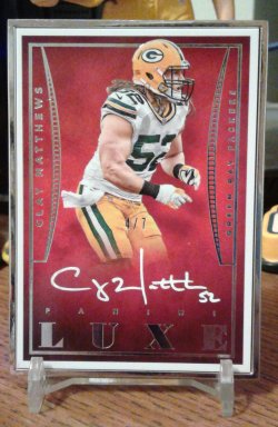 2015 Panini Luxe Silver Frame Clay Matthews