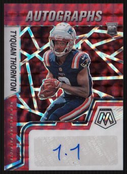 2022 Panini Mosaic Rookies Autographs Mosaic Red Tyquan Thornton