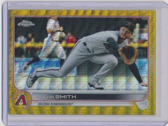    Pavin Smith 2022 Topps Chrome Gold Wave Refractor /50