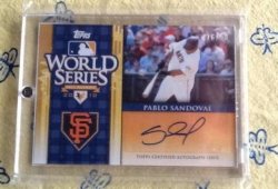 2011 Topps World Series Champs Pablo Sandoval Auto