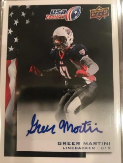 2014 Upper Deck USA Football Greer Martini U19 8