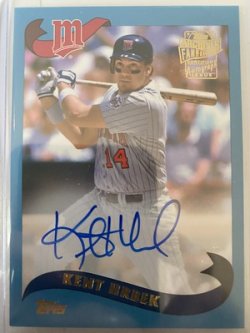 2021 Topps archives fan favorites blue hrbek