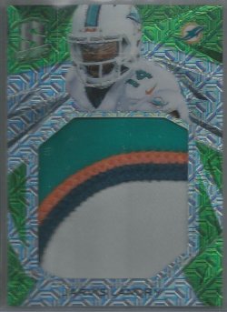 2015 Panini Spectra Jarvis Landry Immense Materials Neon Green Parallel