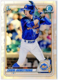 2020 Bowman Chrome Draft Refractors  Pete Crow-Armstrong