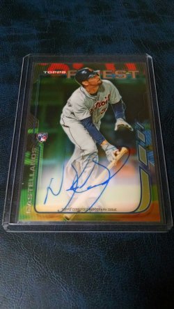 2014 Topps Finest Nick Castellanos autograph