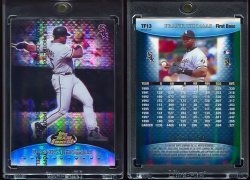 1999   Finest Team Finest Blue Refractor Frank Thomas