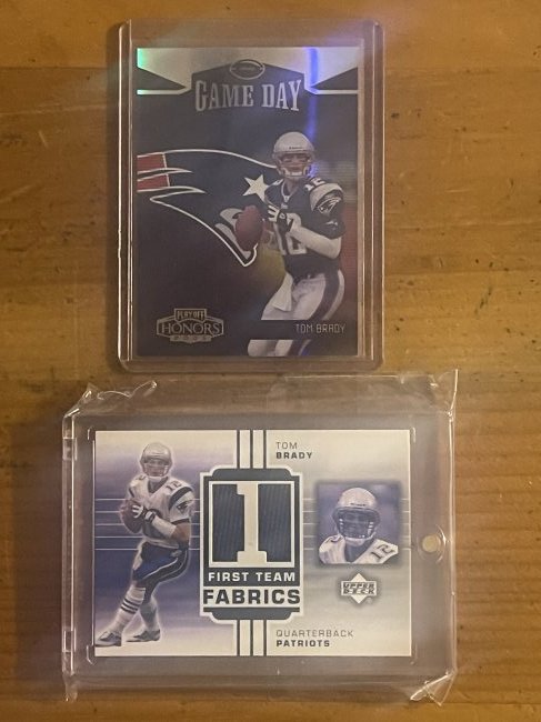 QUICKSALE: 2002 TOM BRADY jersey card (plus 2 more cards