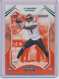    JaMarr Chase 2021 Panini Playoff Kickoff RC