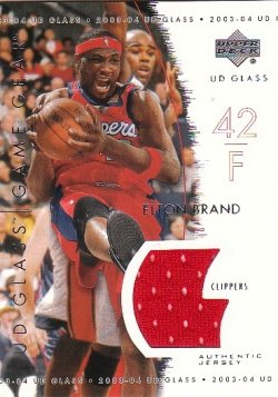 2003-04 Upper Deck UD Glass Brand, Elton - Game Gear