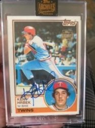 2022 Topps archives 83 topps hrbek