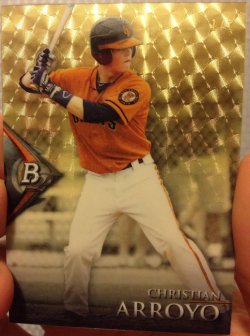 2014 Bowman Platinum Christian Arroyo Superfractor