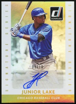 2015 Donruss Signature Series Gold Junior Lake