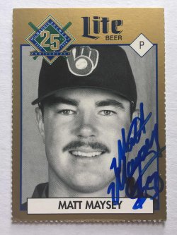 1994 Miller Brewing Matt Maysey TTM-MIL