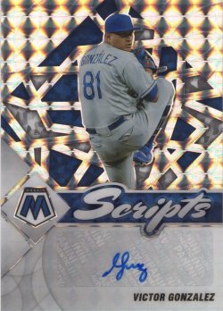    Victor Gonzales 2022 Panini Mosaic Scripts Autograph