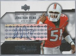 2004 Upper Deck Diamond Pro Sigs Jonathan Vilma Signature Collection