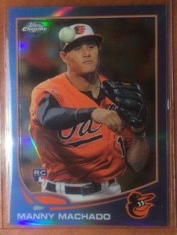 2013 Topps Chrome Blue Refractor Manny Machado