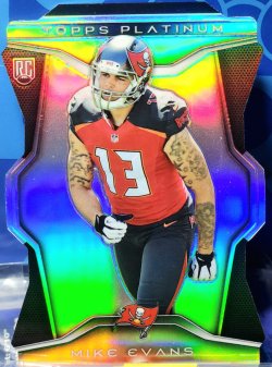 2014 Topps Platinum Mike Evans Rookie Die-Cut Refractor