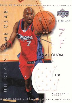 2003-04 Upper Deck UD Glass Odom, Lamar - Game Gear