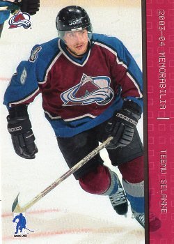 2003/04  Be A Player Memorabilia Ruby Selanne