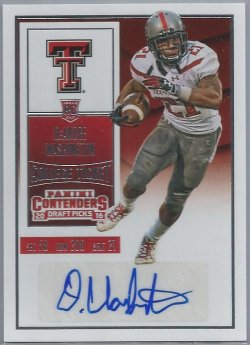 2016 Panini Contenders Draft Picks DeAndre Washington College Ticket Autograph