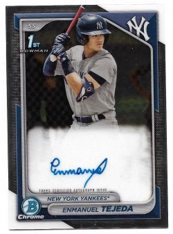 2024 Bowman Chrome Yankees Emmanuel Tejada BC 24 10/21/24