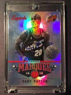2014 Panini Paramount Gary Payton "Buyback Auto." (2012-13 Panini Marquee #145) [1/1]