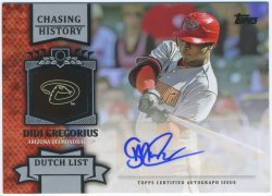 2013 Topps Chasing History Autographs Didi Gregorius