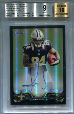 2013 Topps Chrome Kenny Stills Black Refractor