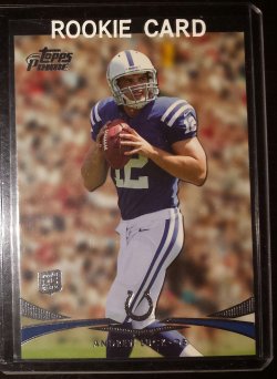 2012 Topps Prime Andrew Luck ROOKIE Game-Used Jersey