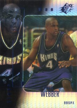 1999-00 Upper Deck SPx Radiance Chris Webber #ed 83/100