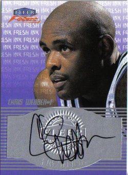 1999-00 Fleer Focus Fresh Ink Chris Webber