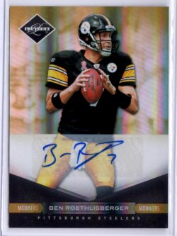 2011 Panini Limited Ben Roethlisberger Monikers Gold Auto