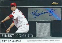 2011 Topps Finest Roy Halladay Auto Relic 