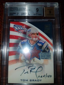 2002 Topps Flagship 2002 SB MVP GU Football Auto