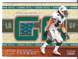 2002 Fleer Genuine Article Jersey Zach Thomas