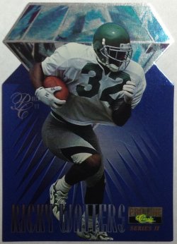 1997 COLLECTORS EDGE #35 RICKY WATTERS- PHILADELPHIA EAGLES RIPPED INS –