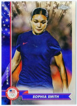 2024 Topps Chrome Olympics Refractor Sophia Smith