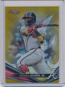    Ronald Acuna 2022 Bowmans Best Gold Refractor /50