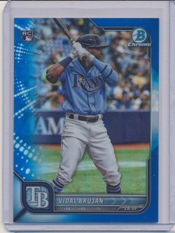    Vidal Brujan 2022 Bowman Chrome Blue Refractor RC /150