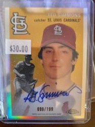 2023 Topps topps chrome platinum refractor ted simmons