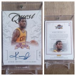 12-13  Panini crusade  kyrie irving quest autographs gold