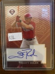 2003 Topps cert auto scott rolen