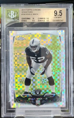 2014 Topps Chrome  Khalil Mack Rookie Xfractors