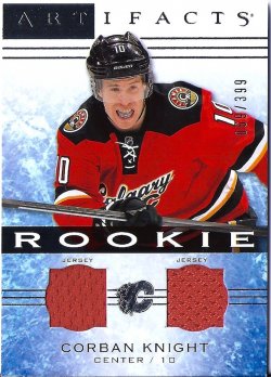 2014-15 Upper Deck Artifacts Rookie Dual Jersey Corban Knight