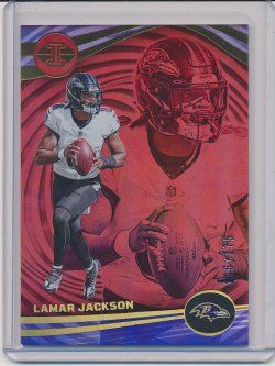    Lamar Jackson 2023 Panini Illusions Red /175
